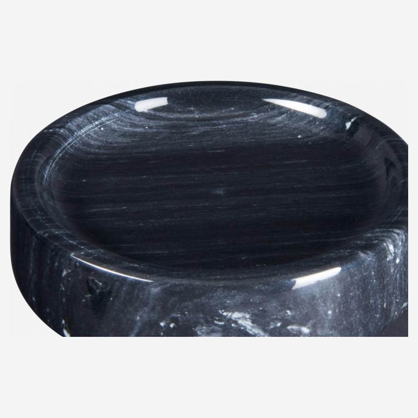Porte savon en marbre noir