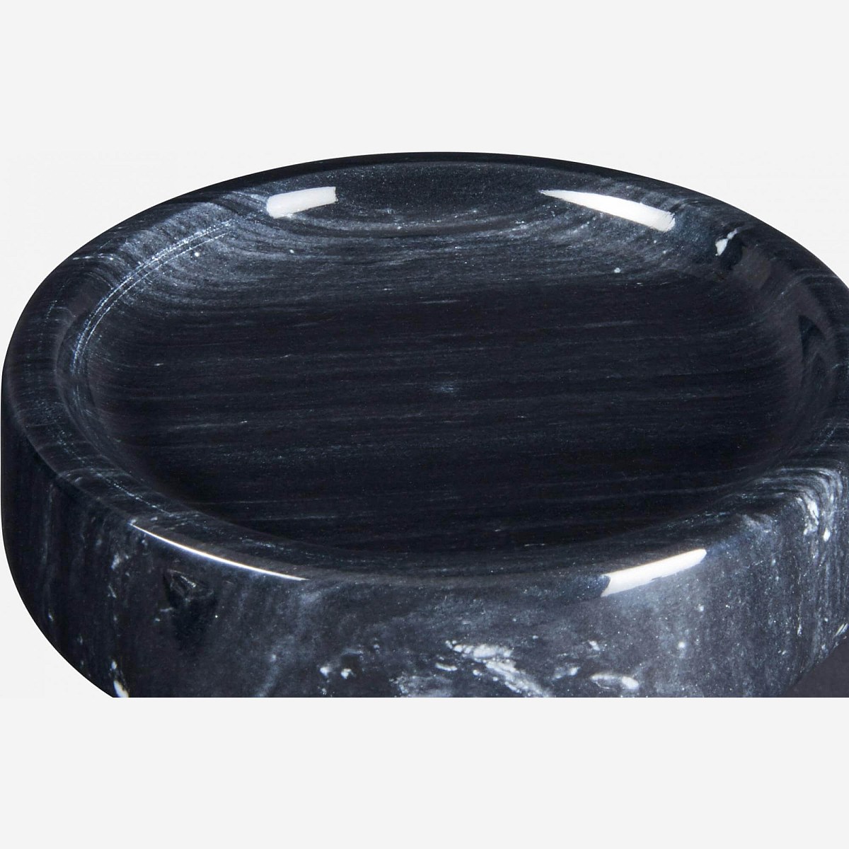 Kamelia - Seifenschale aus Marmor, schwarz - Habitat
