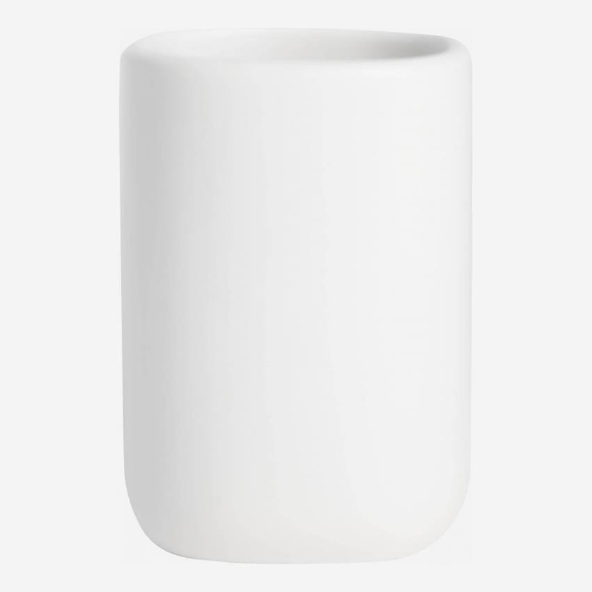 Vaso cerámica blanco