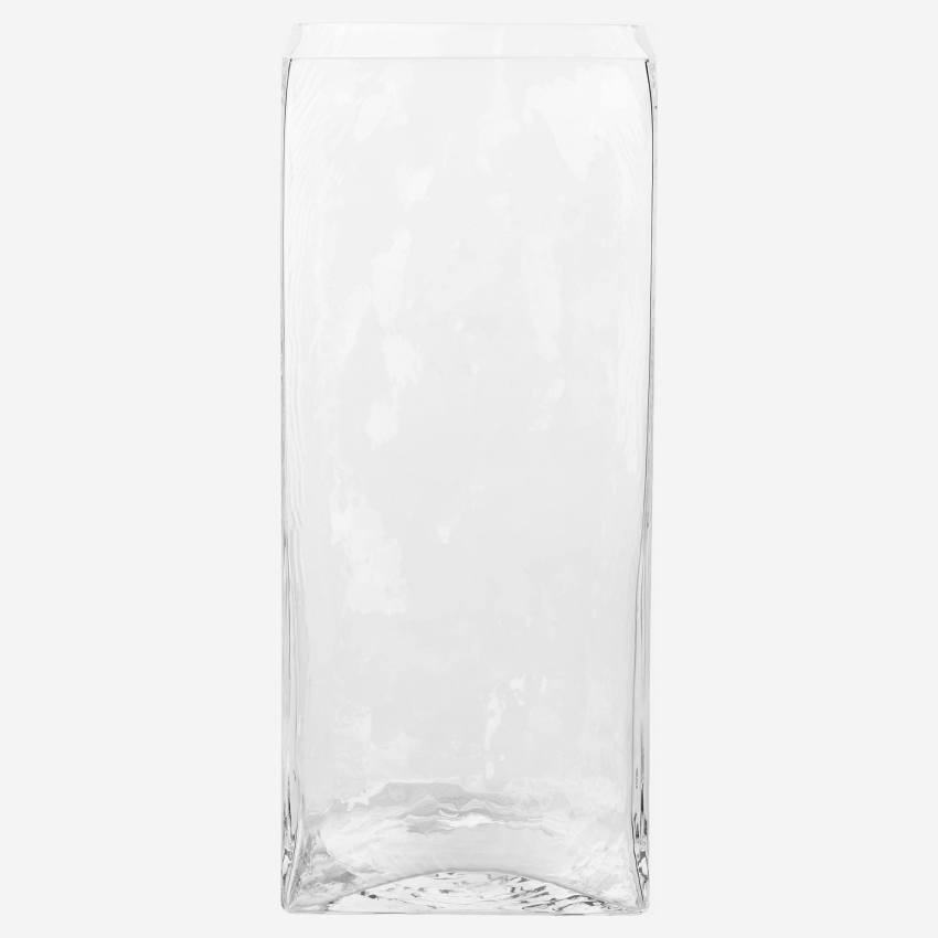 Vase aus Glas - 35 cm - transparent