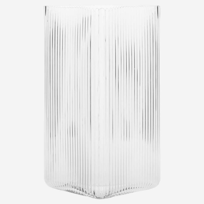 Vase en verre - 40 cm - Transparent