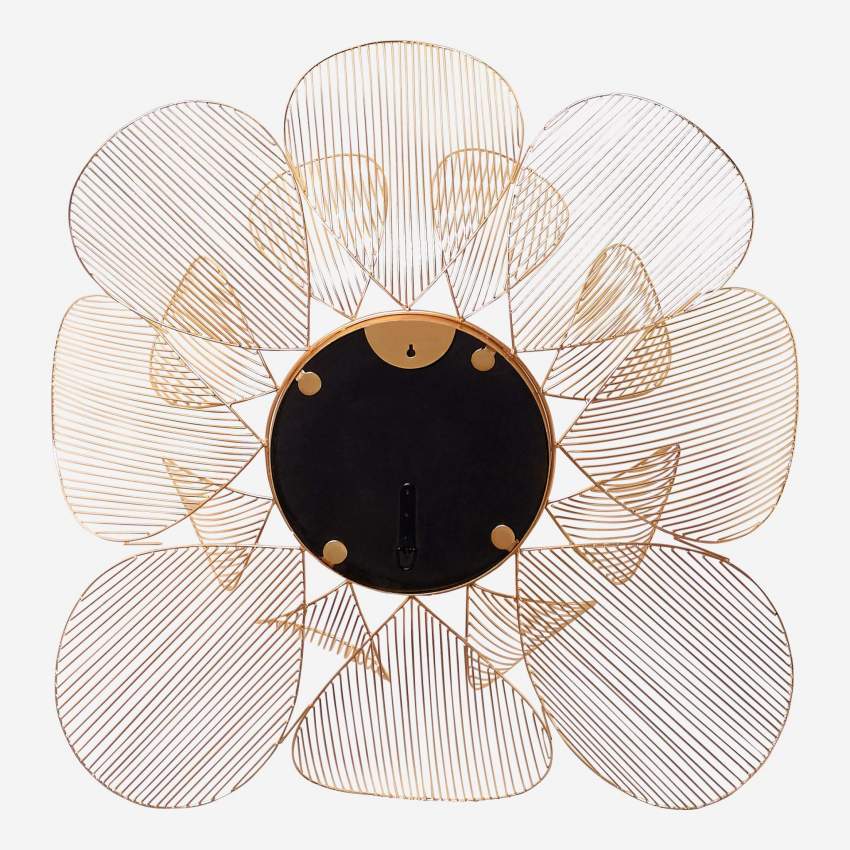 Espejo Flor de Hierro - 99 cm - Dorado 