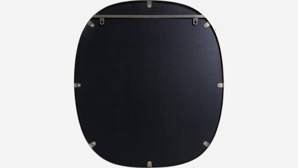 Espejo Ovalado de Metal - 79 x 69 cm
