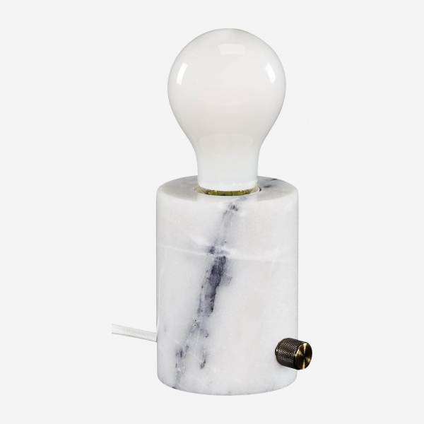 Lampe de table - Marbre blanc