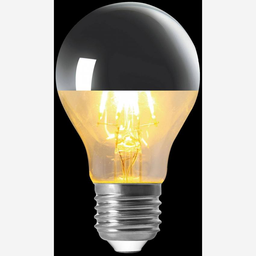 Ampoule standard à LED A60 E27 calotte argentée - 6W - 2700K 