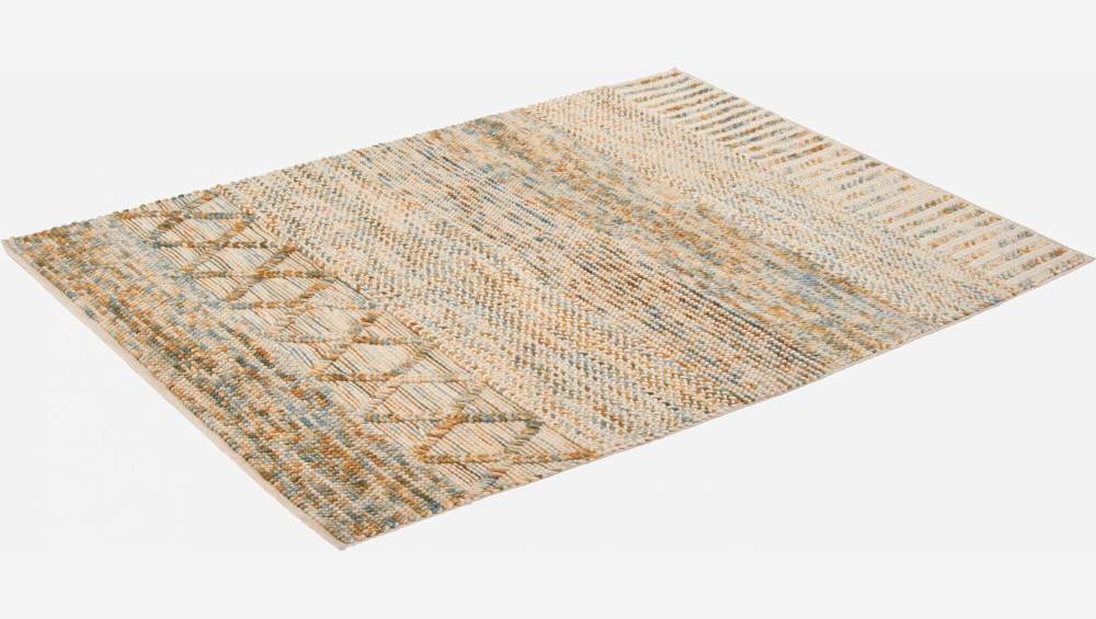 Woven woollen rug 240x170cm with motifs