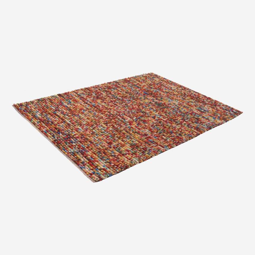 Tapis tissé multicolore 240x170cm en laine à motifs