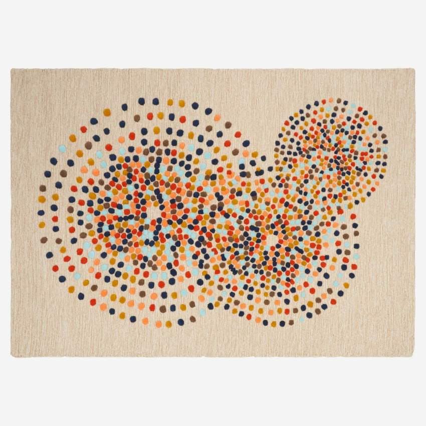 Tapis en laine tufté main - 250 x 350 cm – Multicolore