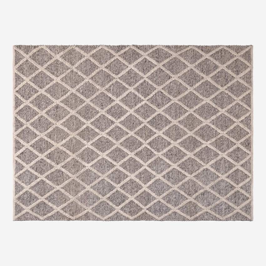 Hand woven rug - 250 x 350 cm - Grey