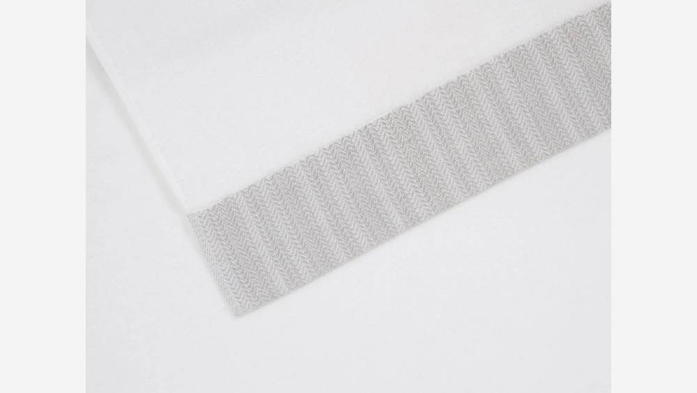 Drap de bain en coton - 100 x 150 cm - Blanc