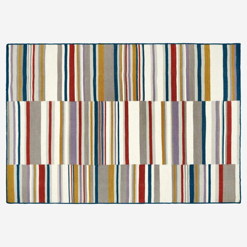 Tapis en coton tissé main - 170 x 240 cm - Multicolore - Design by Floriane Jacques