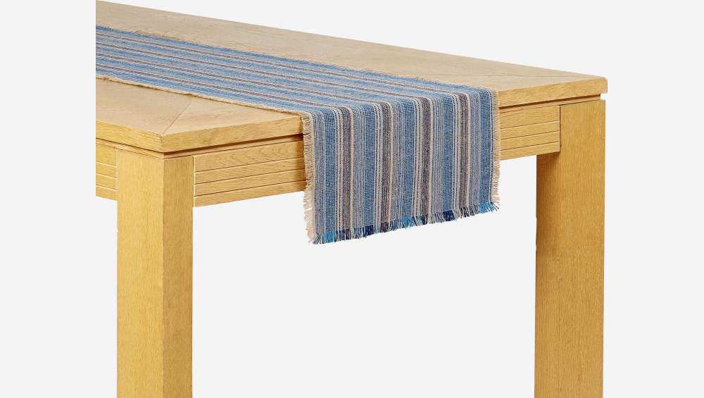 2er-Set Tischläufer - 40 x 140 cm - Blau