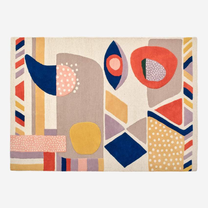 Tapis en laine tufté main - 170 x 240 cm - Multicolore - Design by Floriane Jacques