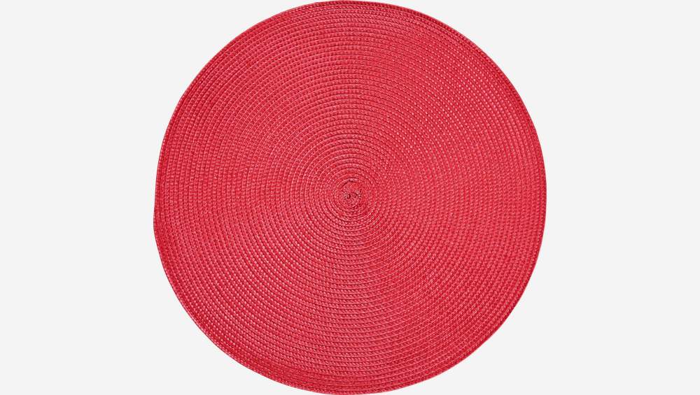 Salvamantel de mesa redondo 38cm rojo