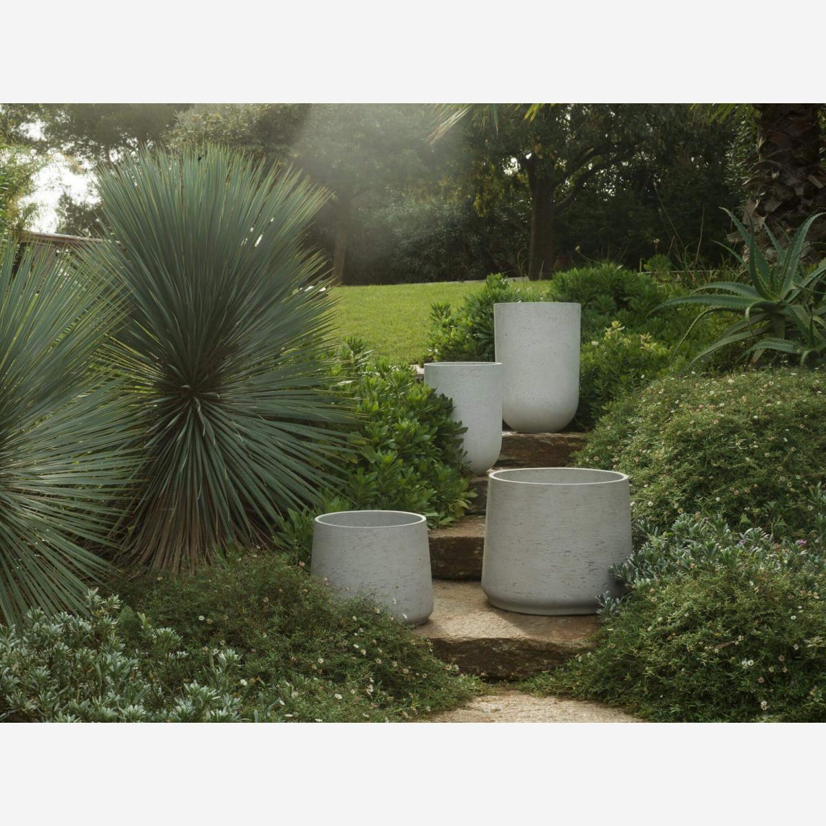 Paradise Cache Pot En Beton Gris Clair 28 X 40 Cm Habitat