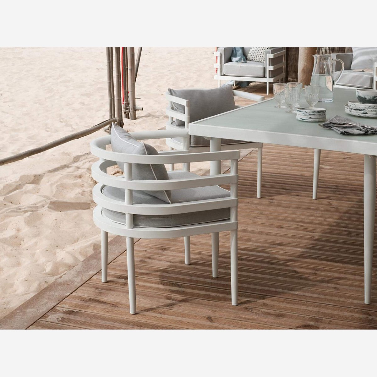 Venetie - Silla de Jardín + Cojines Sunbrella - Habitat - Habitat