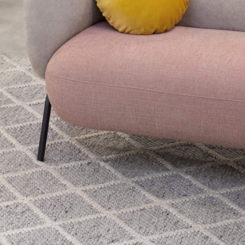 Hand woven rug - 250 x 350 cm - Grey