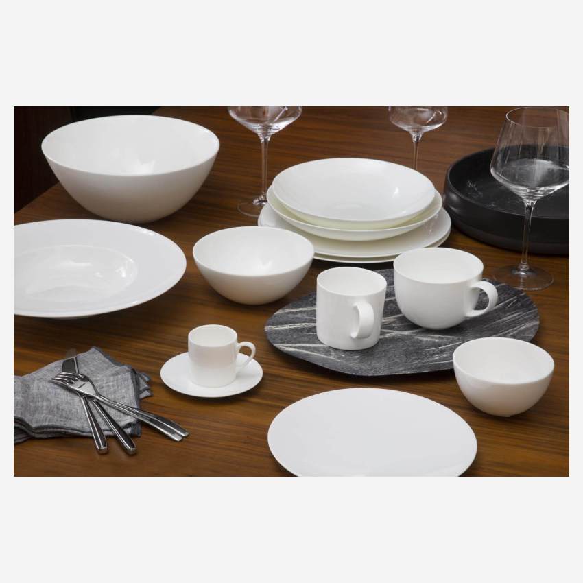 Porcelain dinner plate - 27 cm - White