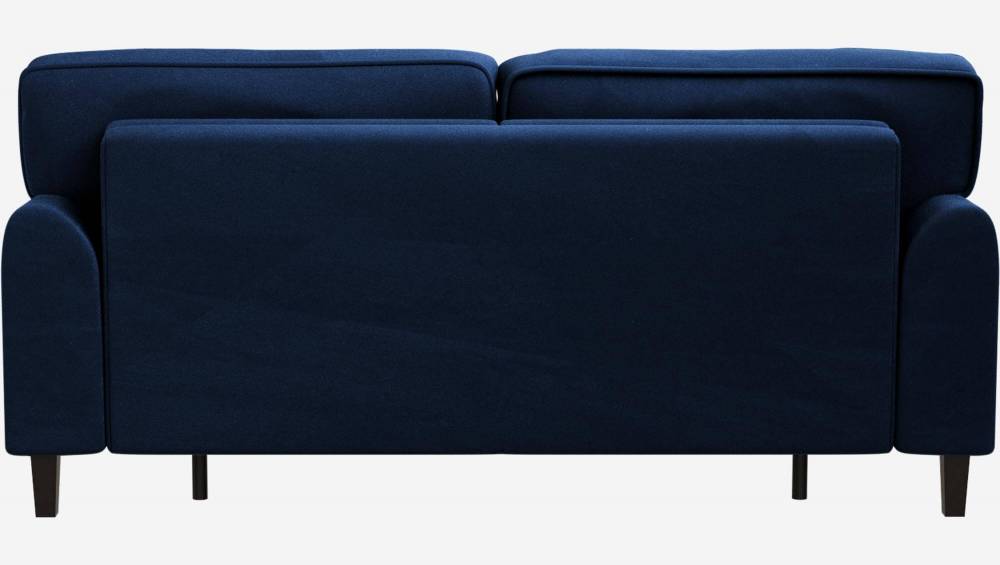 Sofá Convertible 160cm de Terciopelo - Azul