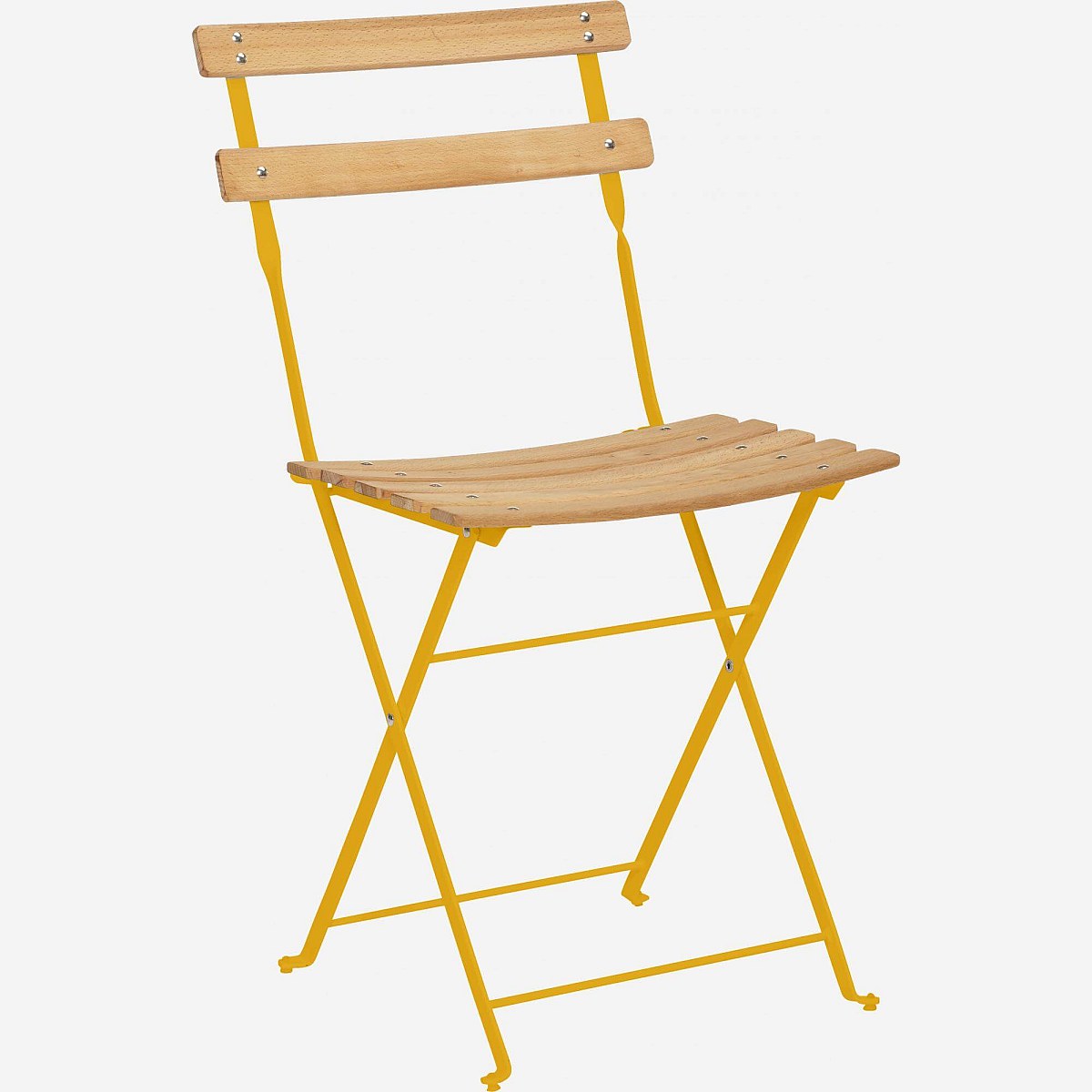 Parc - Silla plegable de jardín de acero - Amarillo - Habitat