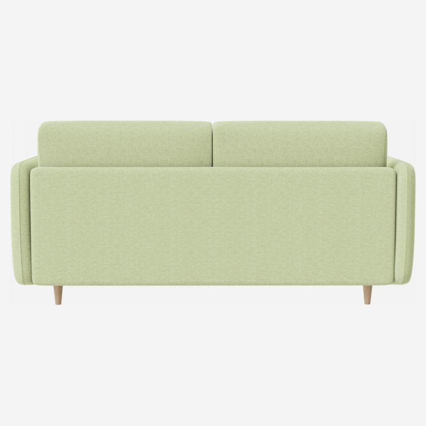 Canapé convertible en tissu avec sommier à lattes - Vert menthe