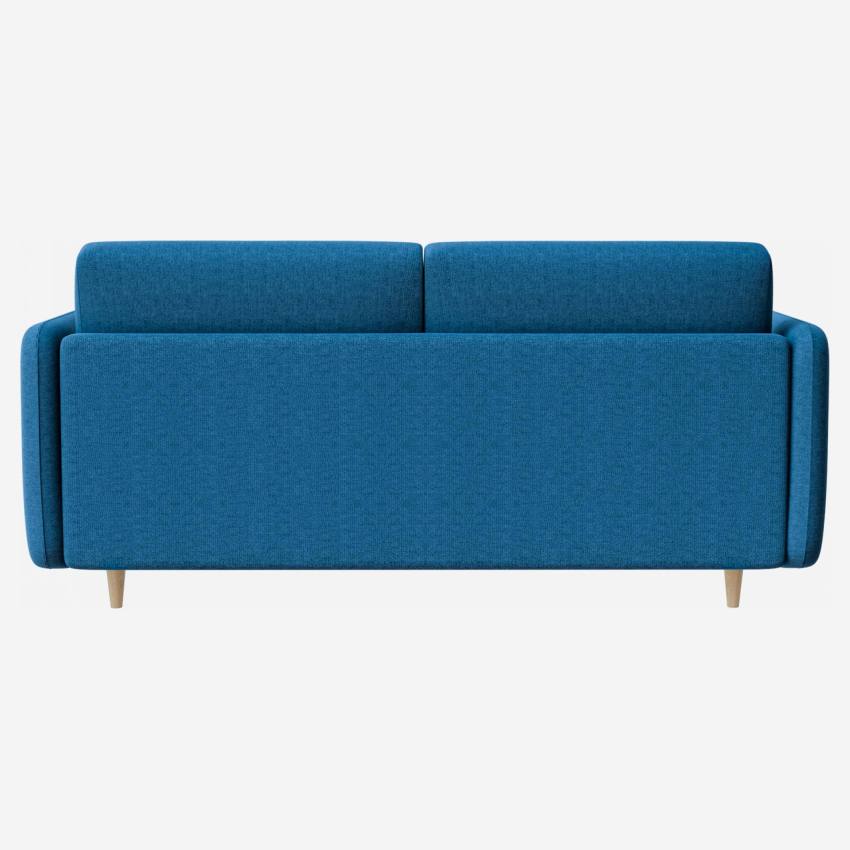 Sofá cama con somier de láminas de tela - Azul oscuro