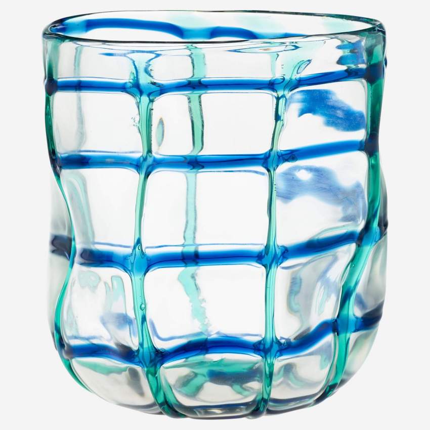 Vase en verre soufflé - 20 x 22 cm - Transparent