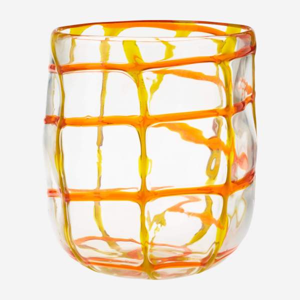 Vase en verre soufflé - 20 x 22 cm - Transparent