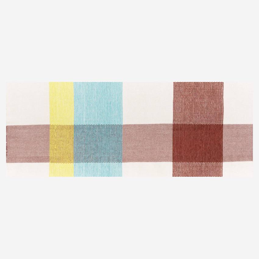 Plaid en coton - 130 x 170 cm - Multicolore