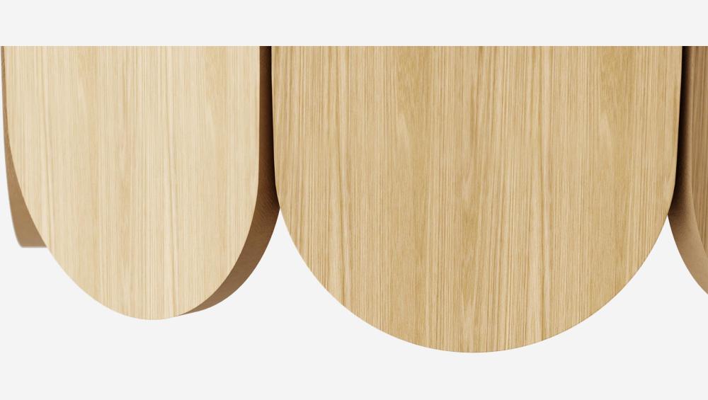 Table basse ronde en chêne - Design by Pavel Vetrov