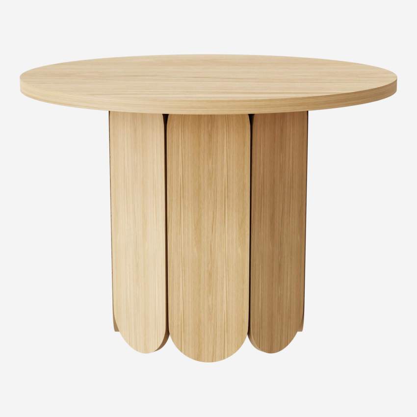 Table à manger ronde en chêne - Naturel - Design by Pavel Vetrov