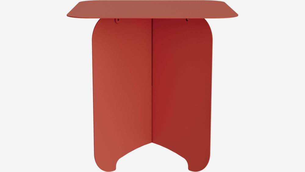 Table d'appoint en métal - Rouge