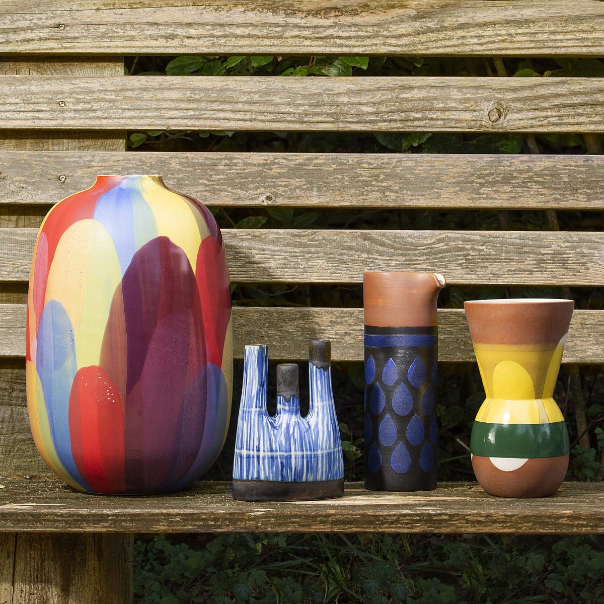 Sanne - Vase aus Sandstein - Dunkelblau - Habitat