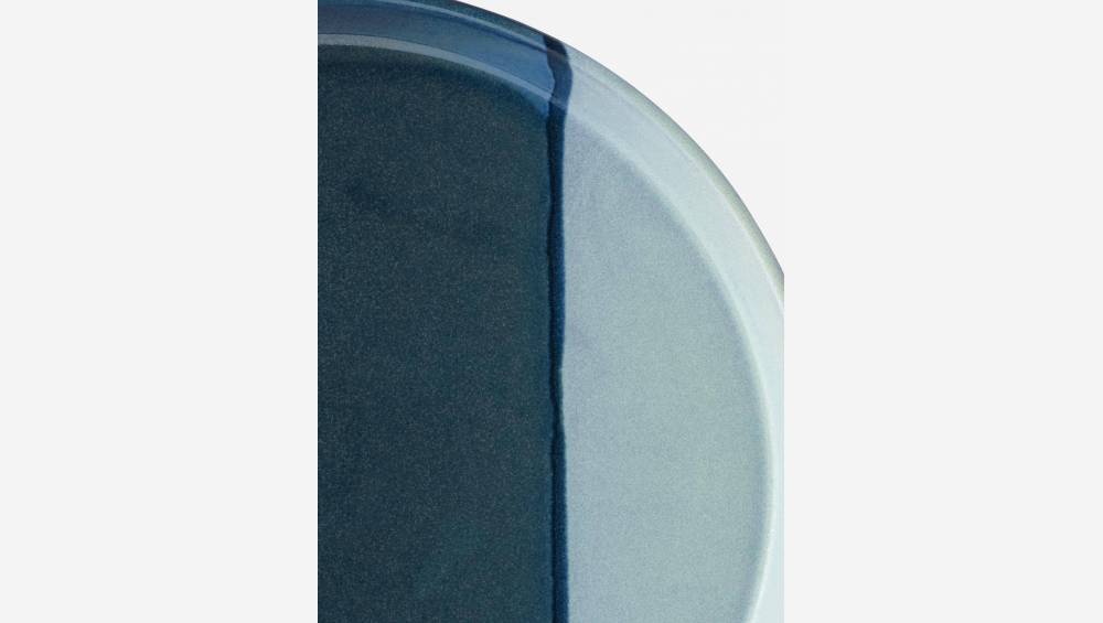 Plato llano de gres - 24,5 cm - Verde