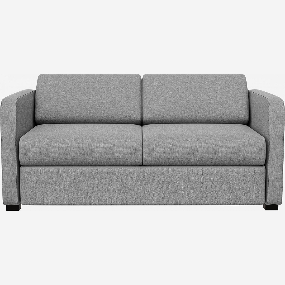 porto canape lit 2pl a lattes acc fins tissu gris habitat