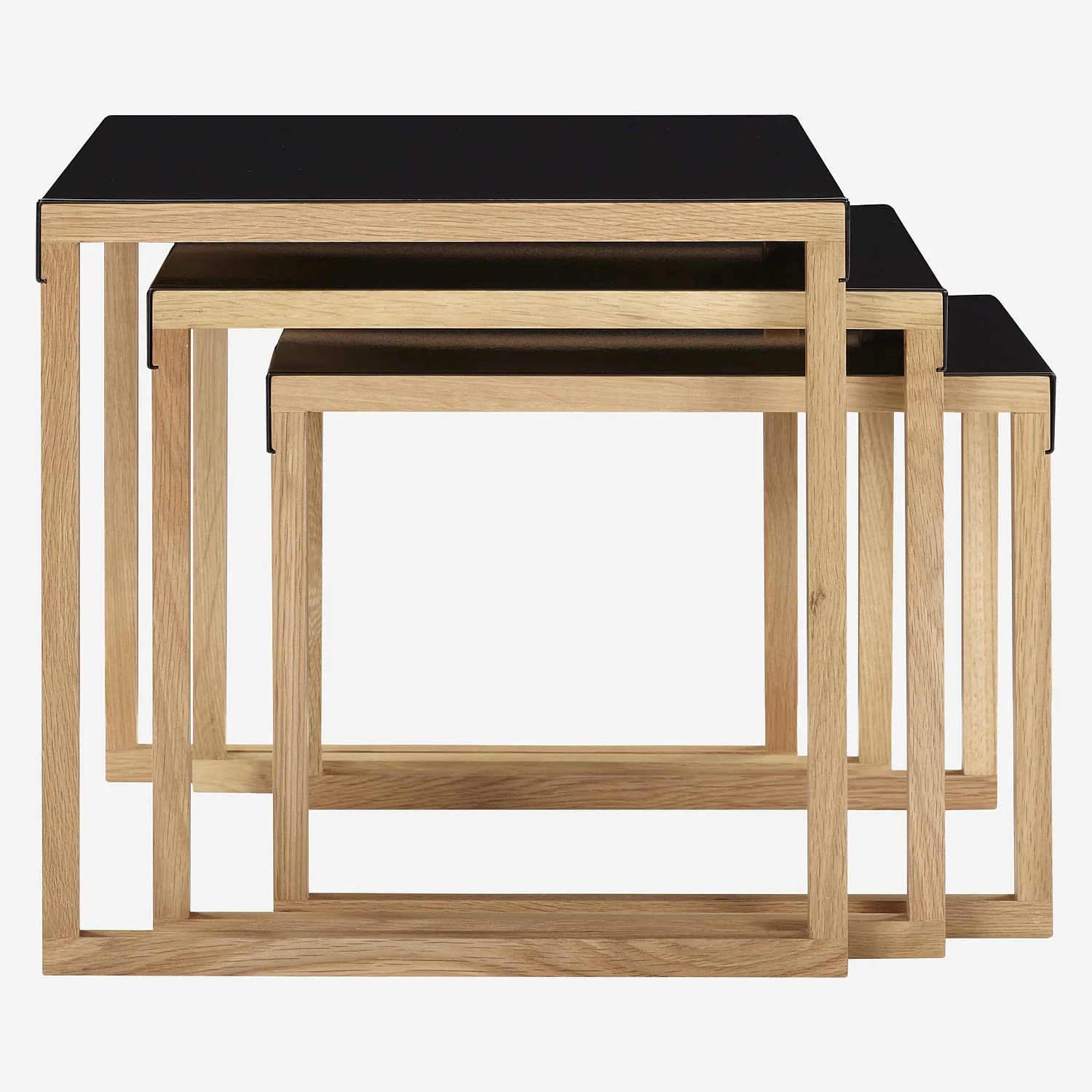 Tables gigognes en acier laqué - Noir - Design by Elling Ekornes & Trine Haddal - 4