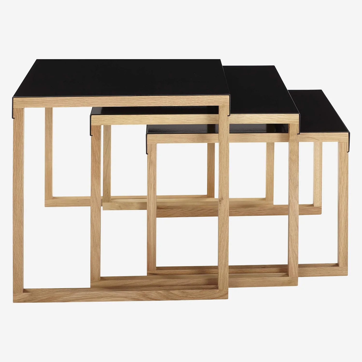 Tables gigognes en acier laqué - Noir - Design by Elling Ekornes & Trine Haddal - 6