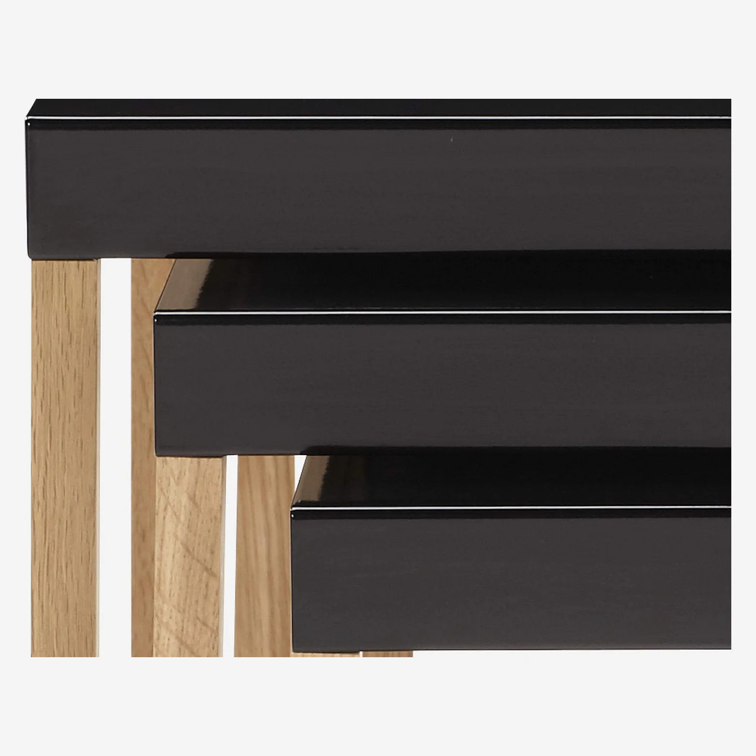 Tables gigognes en acier laqué - Noir - Design by Elling Ekornes & Trine Haddal - 2