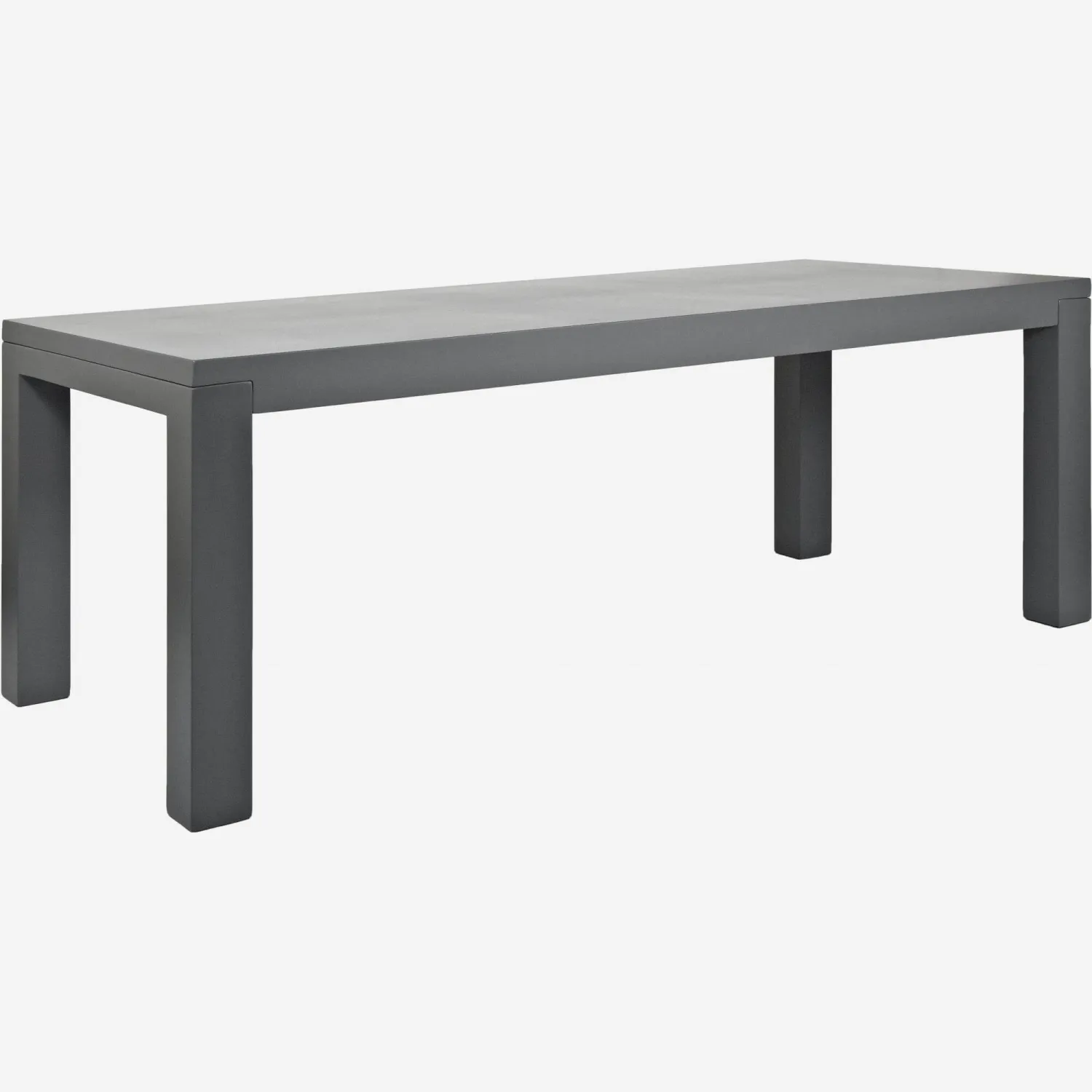 Table de jardin en fibrestone anthracite