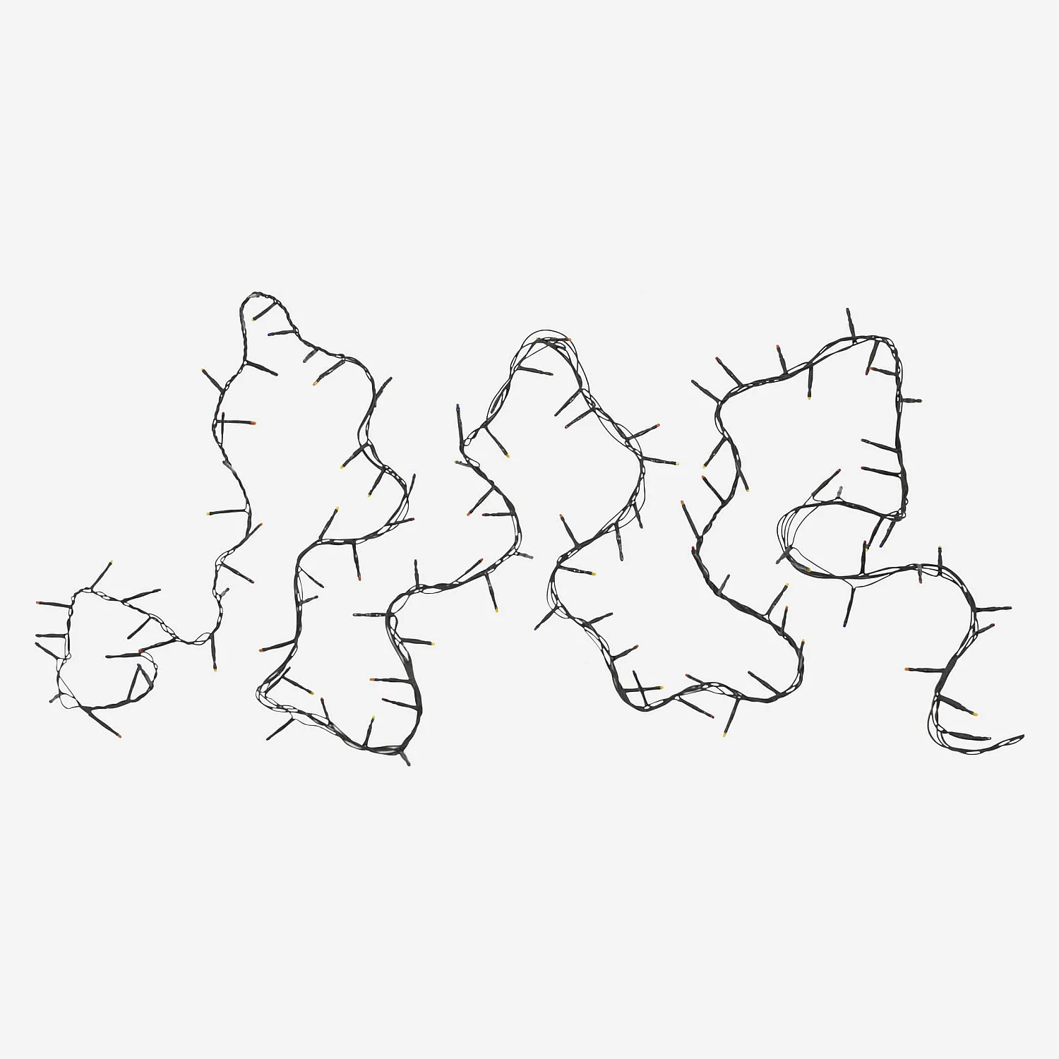 Led lichtslinger 600cm zwart - 1