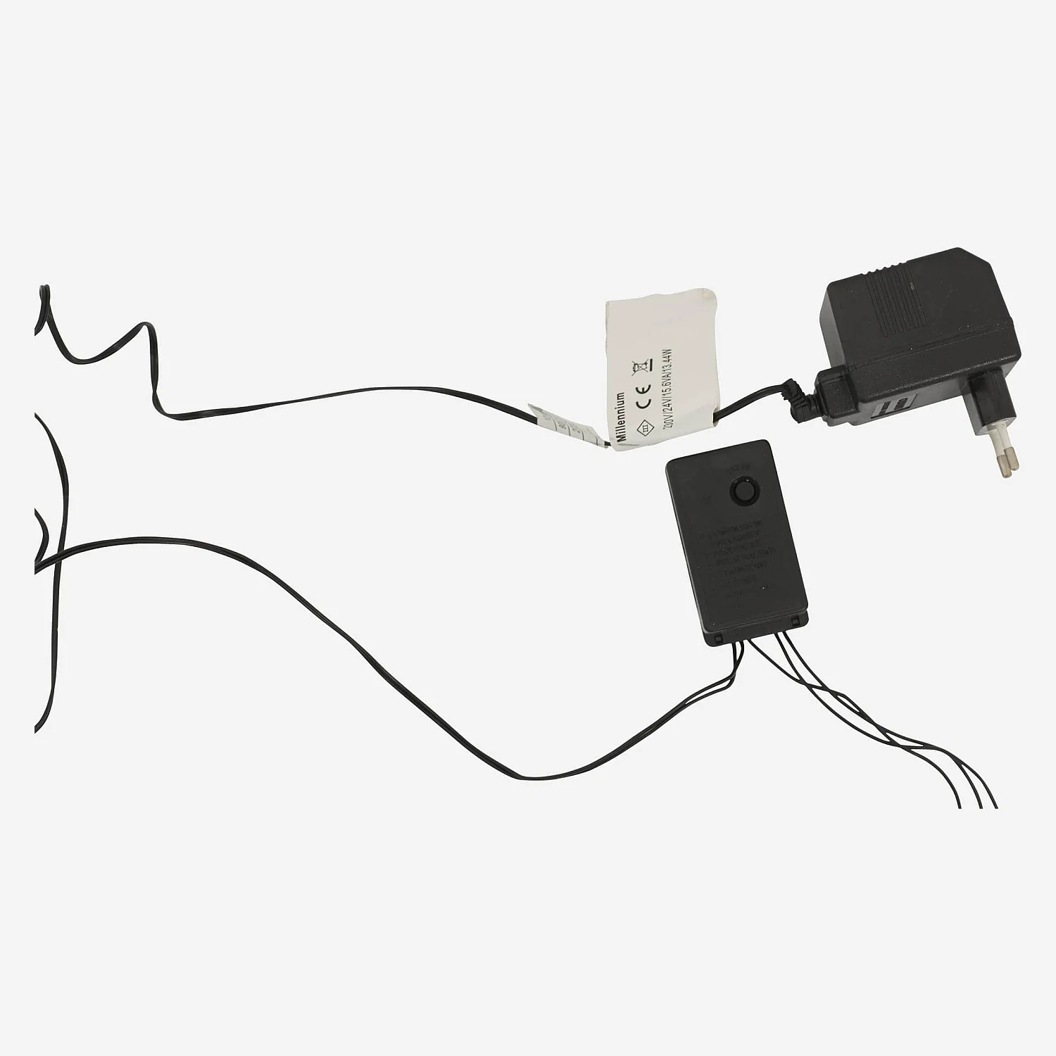 Led lichtslinger 600cm zwart - 3