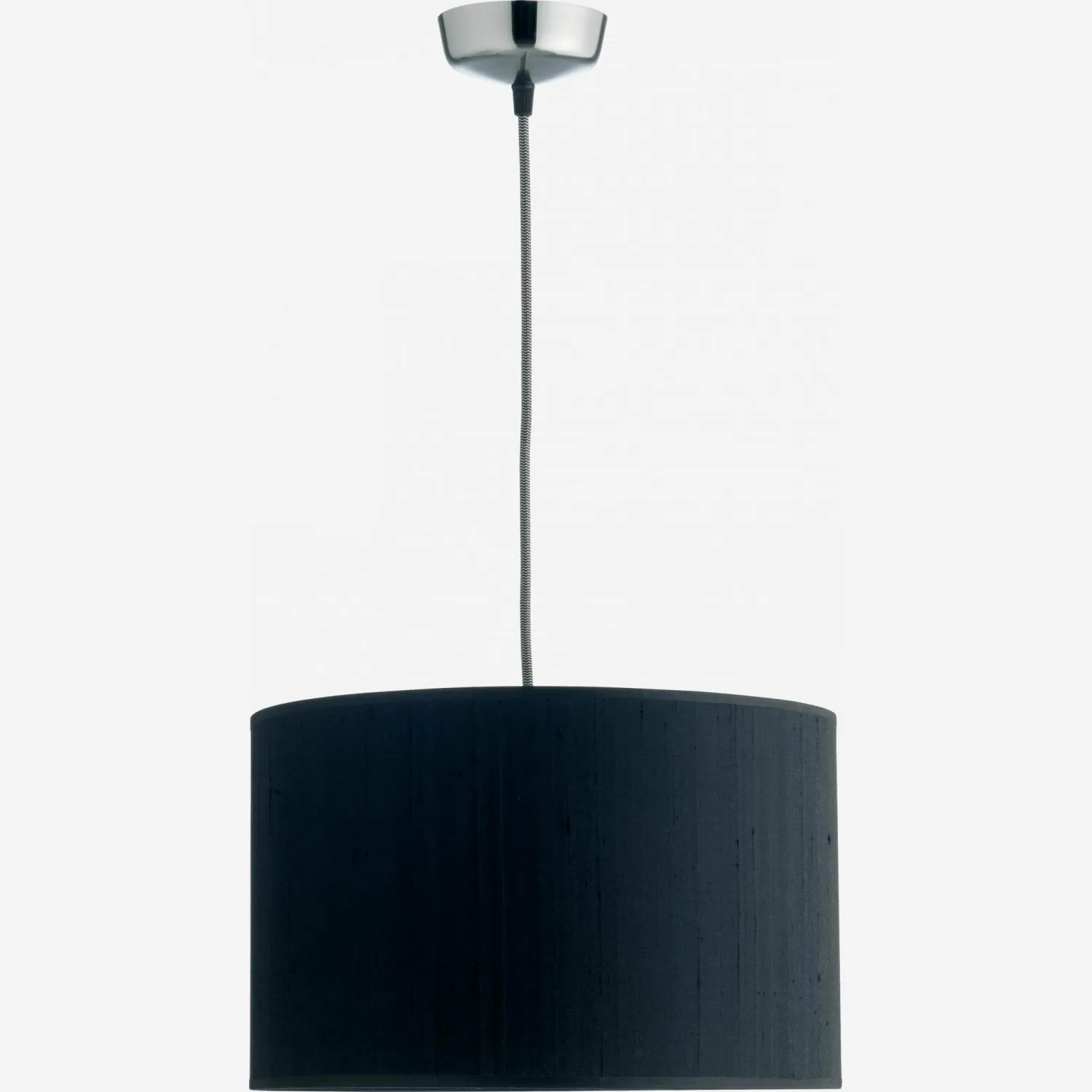 Fil électrique 120cm tressé blanc et noir