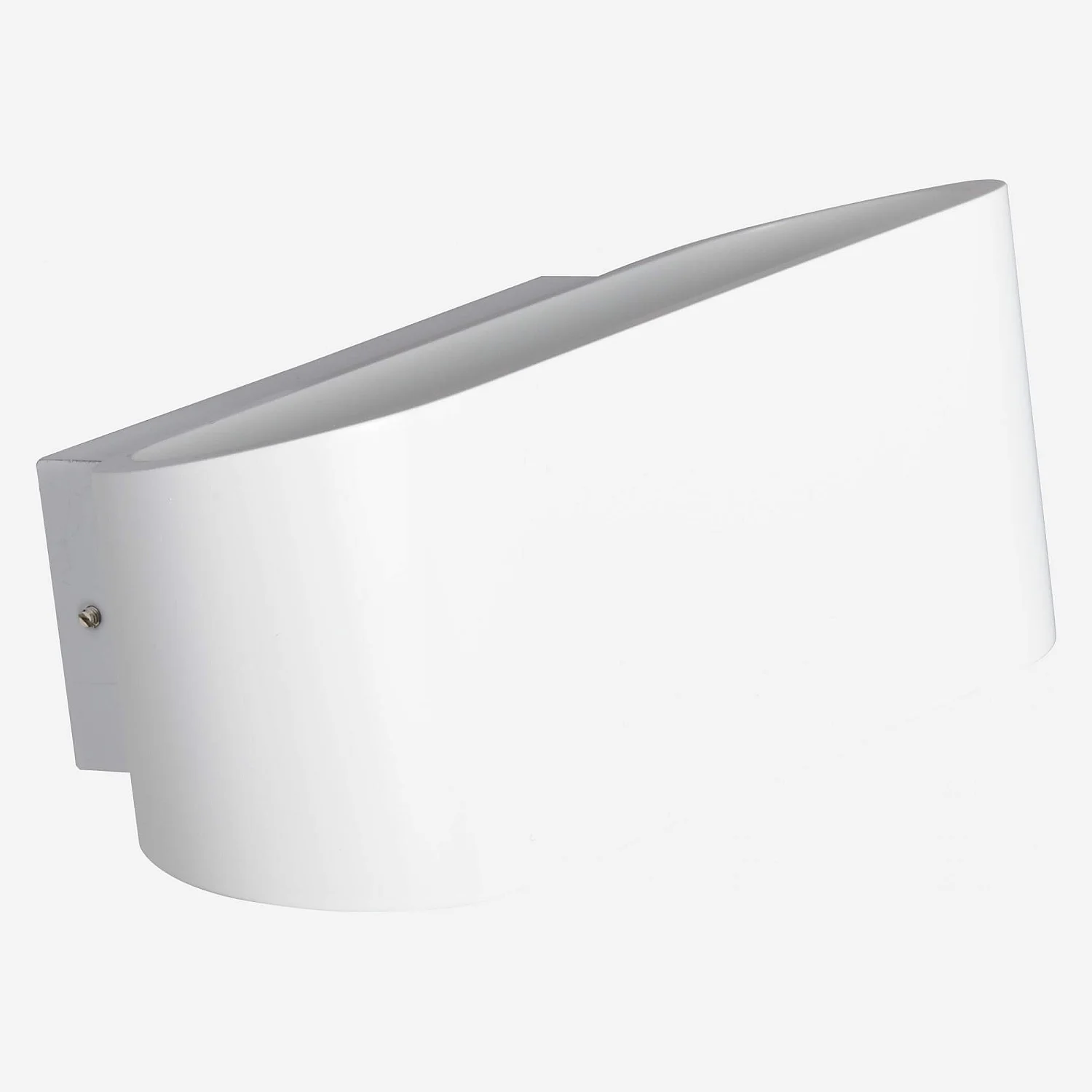 Lampada da parete 18 cm in metallo bianco - 2
