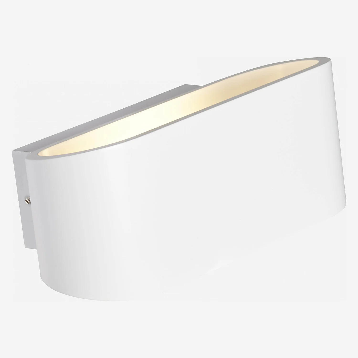 Lampada da parete 18 cm in metallo bianco - 4