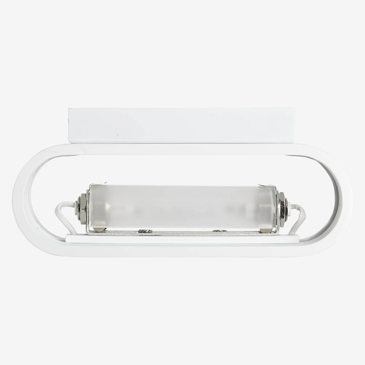Lampada da parete 18 cm in metallo bianco - 5