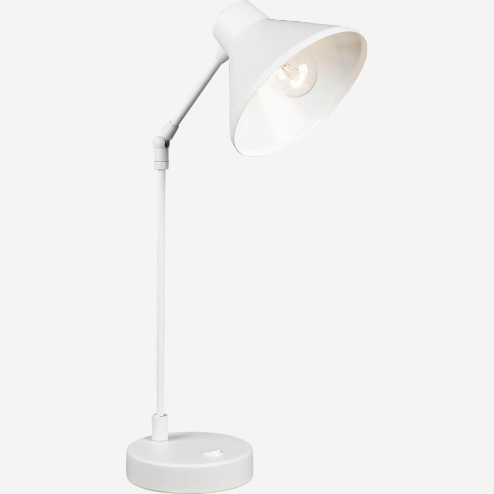 Bureaulamp 54cm van wit metaal