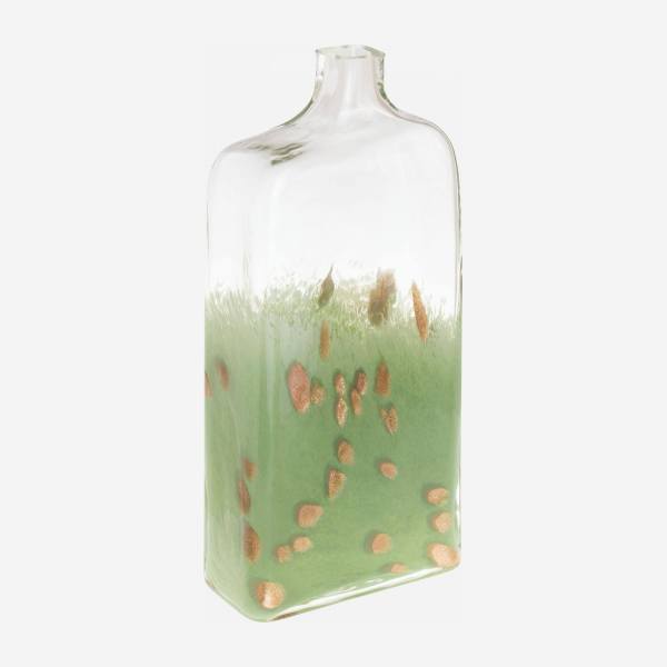 Jarrón de vidrio - 31 cm - Verde celadón