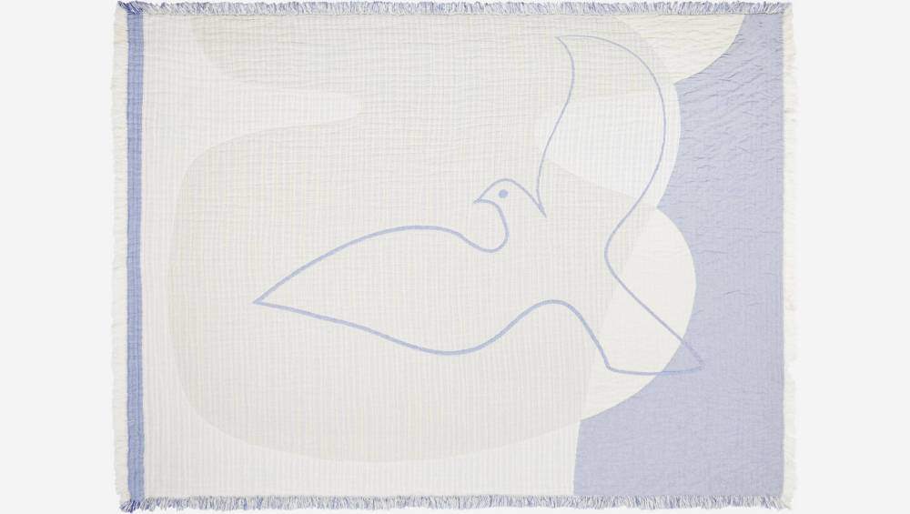 Plaid en gaze de coton - 130 x 170 cm - Motif by Floriane Jacques