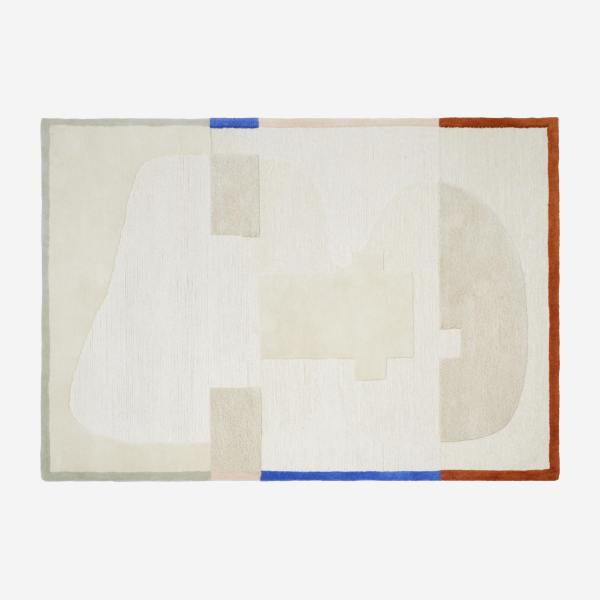 Wollen tapijt - 170 x 240 cm - Beige