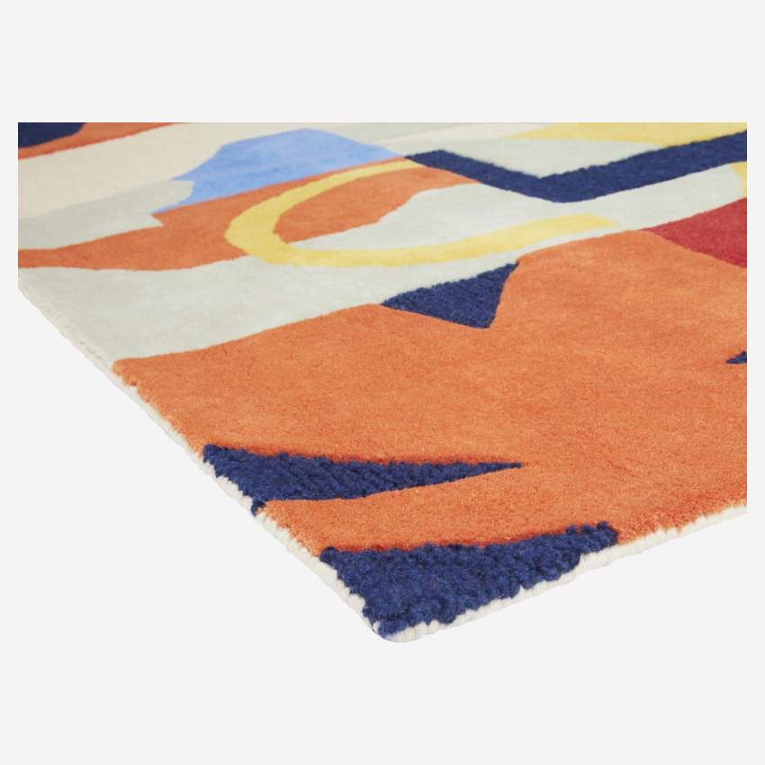 Tapis en laine tufté main – 170 x 240 cm – Multicolore – Création de Floriane Jacques